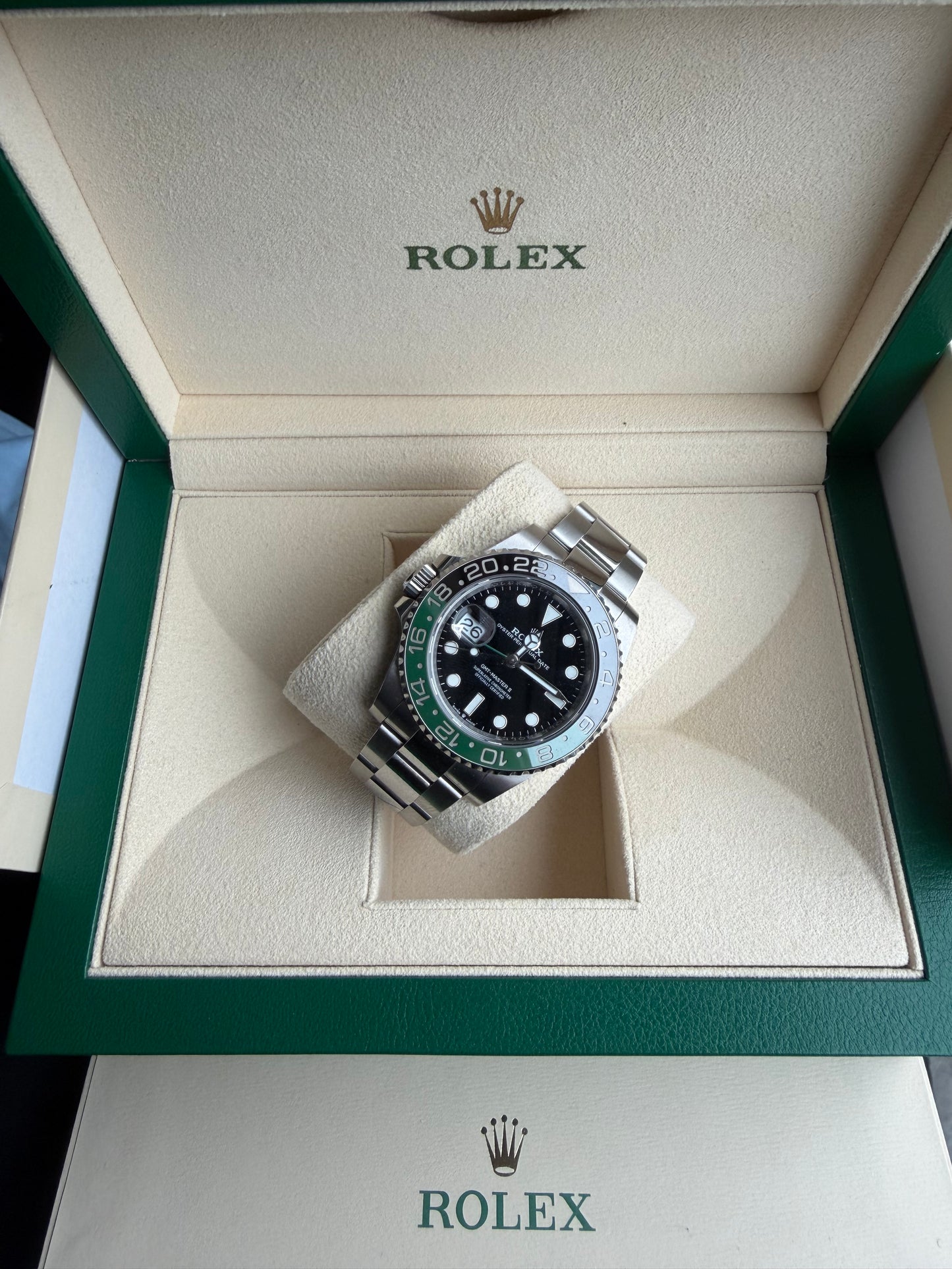 Rolex GMT-Master II (Sprite, Oyster) – 2024 (Ref. 126720VTNR)