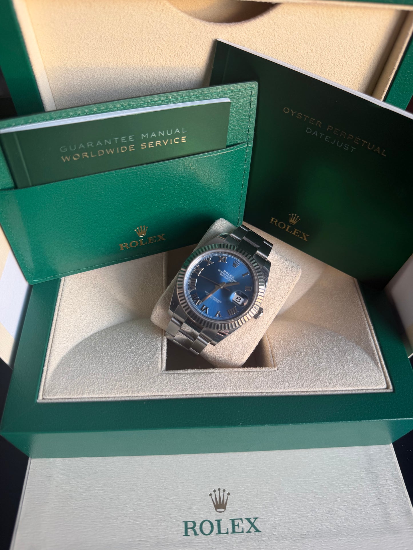 Rolex Datejust (Blue Azzurro Dial) – 2023 (Ref. 126334)